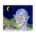 Drow Elf With Familiar posters
