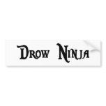 Drow Ninja Bumper Sticker
