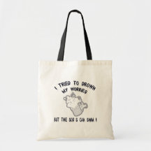 Drowned Worries Canvas Bags