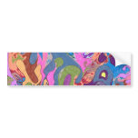 "Drowning" Abstract Art Bumper Sticker