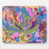 "Drowning" Abstract Art mousepads