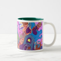 Drowning, Abstract Art Mug