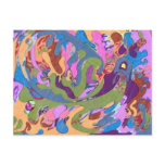 "Drowning" Abstract Art Postcards