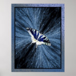 Drowning in blue poster