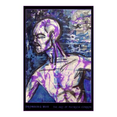 Drowning Man Poster by kittytrishia