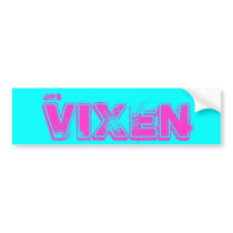 DRS Vixen Sticker bumper stickers by GorillaKustom DRS Vixen Sticker bumper stickers