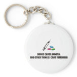 Drugs cause amnesia & other things I cant remember Key Chain