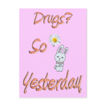 Drugs? So Yesterday postcards