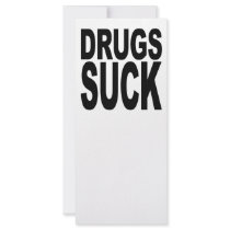 Drugs Suck rack cards