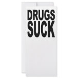 Drugs Suck rack cards