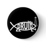 Druid Fish Pinback Buttons