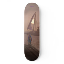 Druid Moonrise Skateboard by tinyzoo Druid Moonrise Skateboard