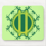 Druid Wreath and Staves Mouse Pad