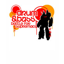 Drum and Bass Battle for Supremacy t-shirts