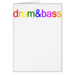 Drum and Bass Spectrum Greeting Cards