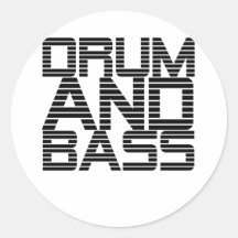 Drum and Bass Sticker