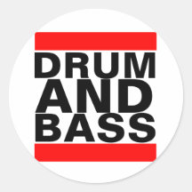 Drum and Bass Sticker