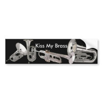 Drum Corps - Marching Band - Kiss My Brass bumper stickers by robemm01 Drum Corps - Marching Band - Kiss My Brass bumper stickers
