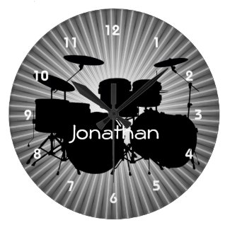 Drum Design Wall Clock