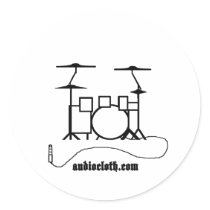 Drum Kit and Cable stickers by audiocloth Drum Kit and Cable stickers