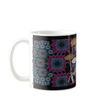 Drum Kit & Fractal Graphics: Custom Coffee Mug by spiritswitchboard Drum Kit & Fractal Graphics: Custom Coffee Mug