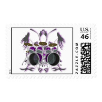 Drum Kit & Tribal Artwork: Custom Postage Stamps by spiritswitchboard Drum Kit & Tribal Artwork: Custom Postage Stamps