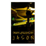 Drum Lessons Instrument Music Instructor Business Card