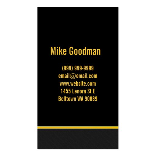 Drum Lessons, Instrument Music Instructor Business Card Templates (back side)