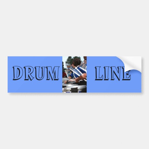 Drum Line Bumper Sticker Zazzle