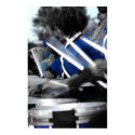 Drum Line Colorized Poster posters