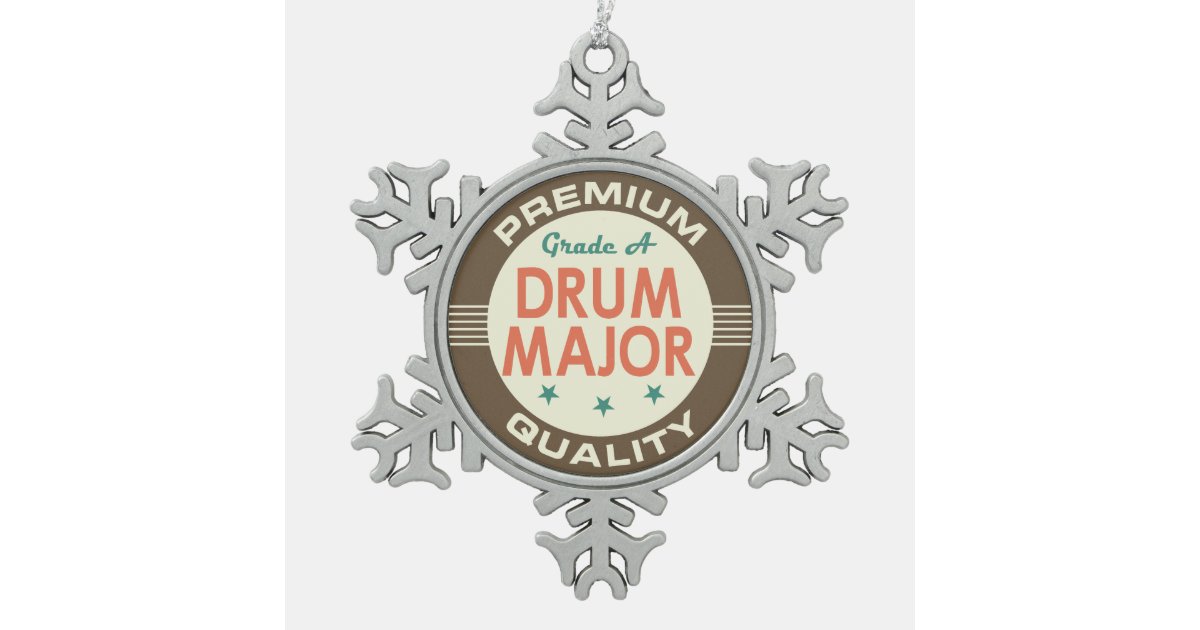 drum major music band gift snowflake pewter christmas drum major music band gift snowflake pewter christmas