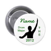 Drum Major Pinback Button