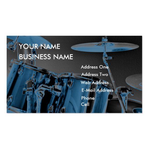 Drum - Music Business Card