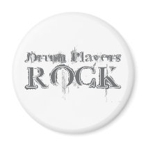 Drum Players Rock magnets by busybrain Drum Players Rock magnets