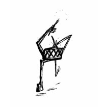 drum playing itself on yellorange t-shirts by ericaricardo drum playing itself on yellorange t-shirts