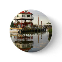 (Drum Point Lighthouse Pinback Button