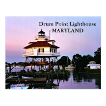 Drum Point Lighthouse, Maryland Postcard