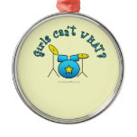 Drum Set - Blue Christmas Ornament