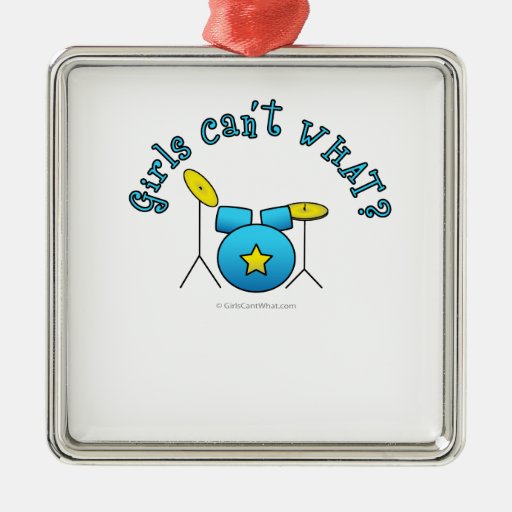 Drum Set - Blue Christmas Ornaments