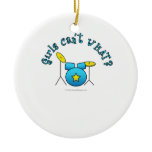 Drum Set - Blue Christmas Tree Ornaments