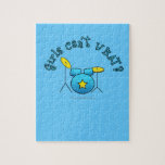 Drum Set - Blue Jigsaw Puzzle