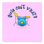 Drum Set - Blue Poster