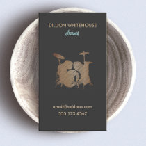 Drum Set  Business Card
