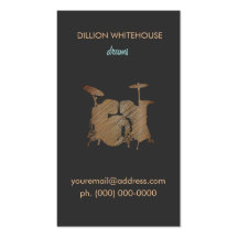Drum Set  Business Card