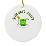 Drum Set - Green Christmas Ornaments