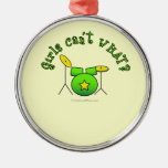 Drum Set - Green Christmas Ornaments