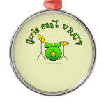 Drum Set - Green Christmas Ornaments
