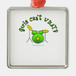 Drum Set - Green Christmas Tree Ornament