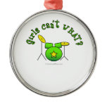 Drum Set - Green Ornaments