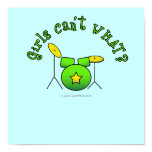 Drum Set - Green Print